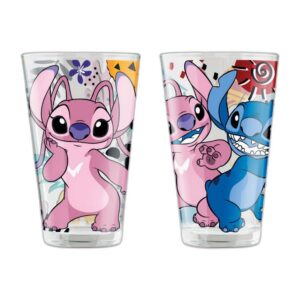 Lot de 2 verres Stitch et Angel 310 ml