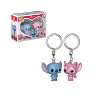 Pack porte-clés vinyle Stitch & Angel 4 cm