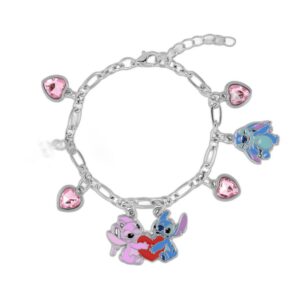 Bracelet à breloques Stitch et Angel