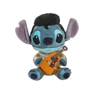 Peluche Stitch déguisé en Elvis doré 25 cm