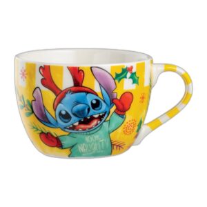 Bol de petit-déjeuner Stitch Noël jaune 520 ml