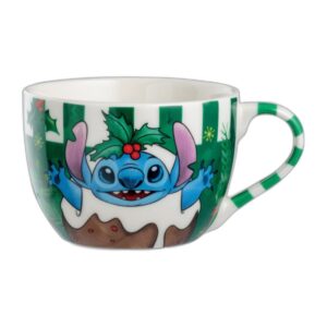 Bol de petit-déjeuner Stitch Noël vert 520 ml