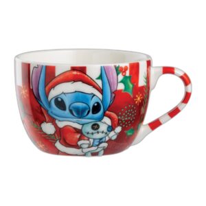 Bol de petit-déjeuner Stitch Noël rouge 520 ml