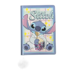 Cahier A5 Stitch sequins et pompon
