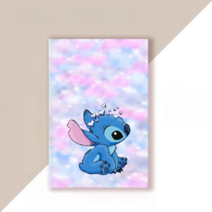 Carnet Stitch assis nuage rose pour Enfant