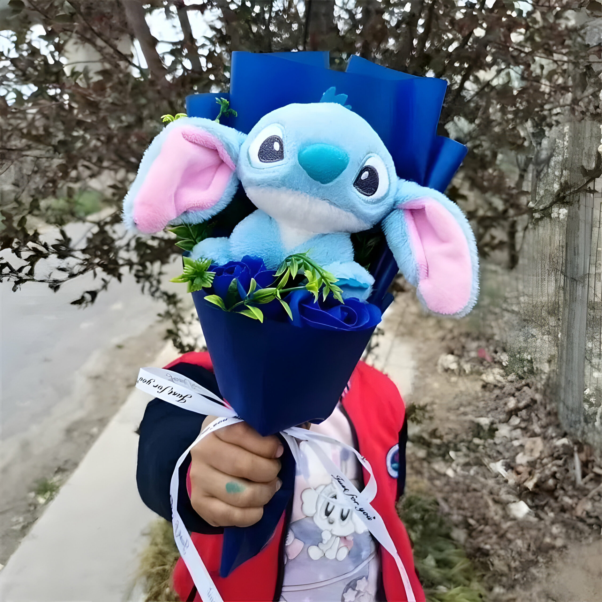 Bouquet Stitch en peluche coton 35cm – Image 2