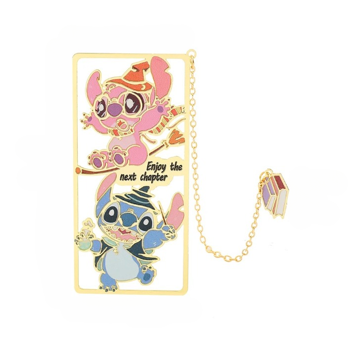 Marque Page Stitch en Métal Angel et Stitch