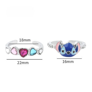 Ensemble Bague Personnages Stitch Lilo et Stitch