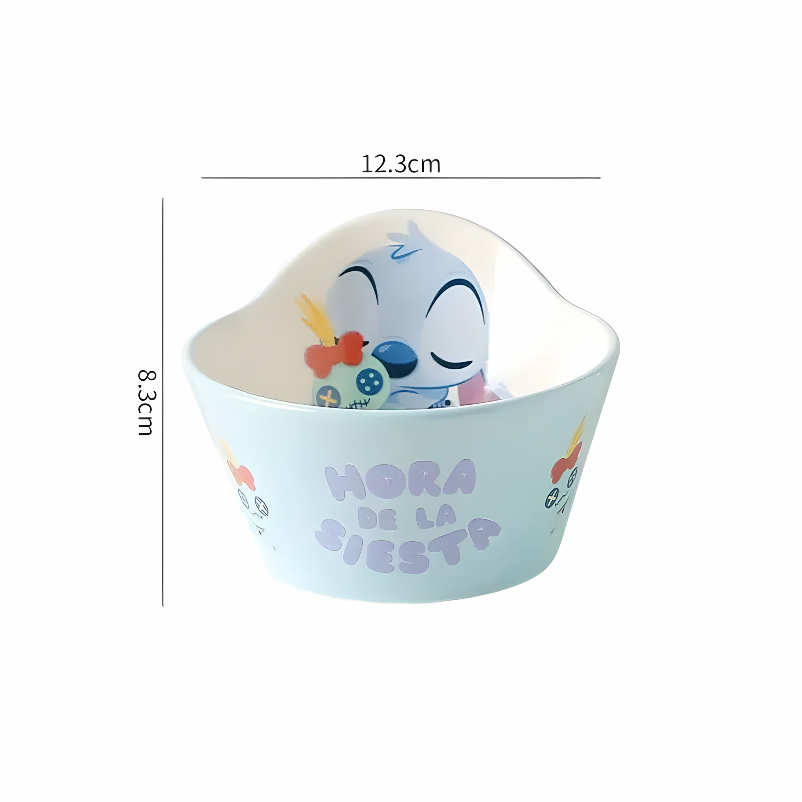 Bol à riz Stitch en céramique 12.3x8.3cm – Image 6
