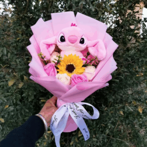 Bouquet en Peluche Mignon Bouquet rose Angel tournesol
