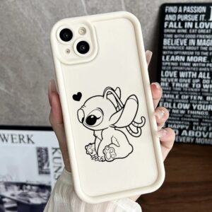 Coque Stitch Beige pour Couple