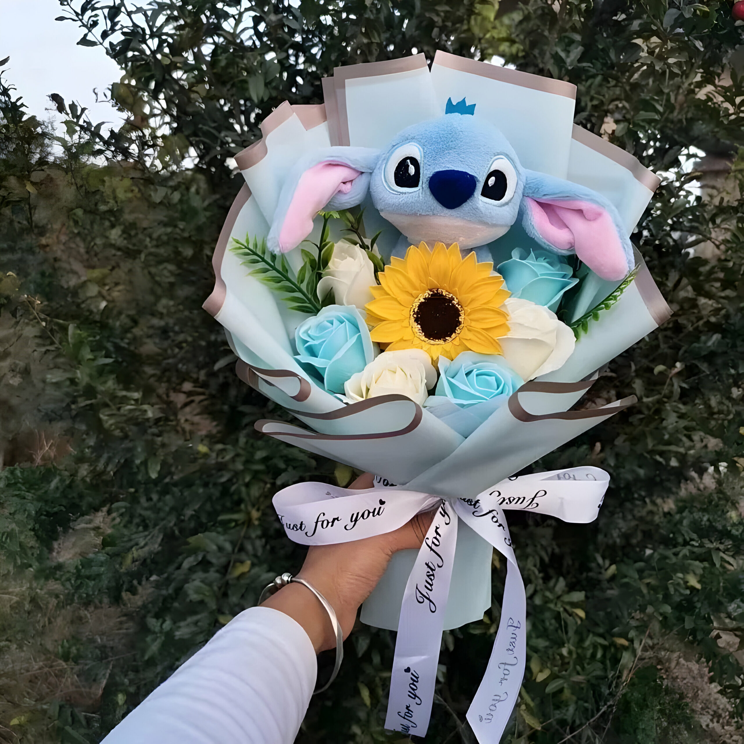 Bouquet Stitch en peluche coton 35cm – Image 5